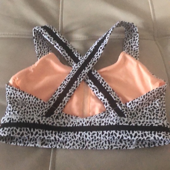 Lululemon Rack Pack Bra Miss Mosaic White / Posey Black White / Black - Picture 11 of 15